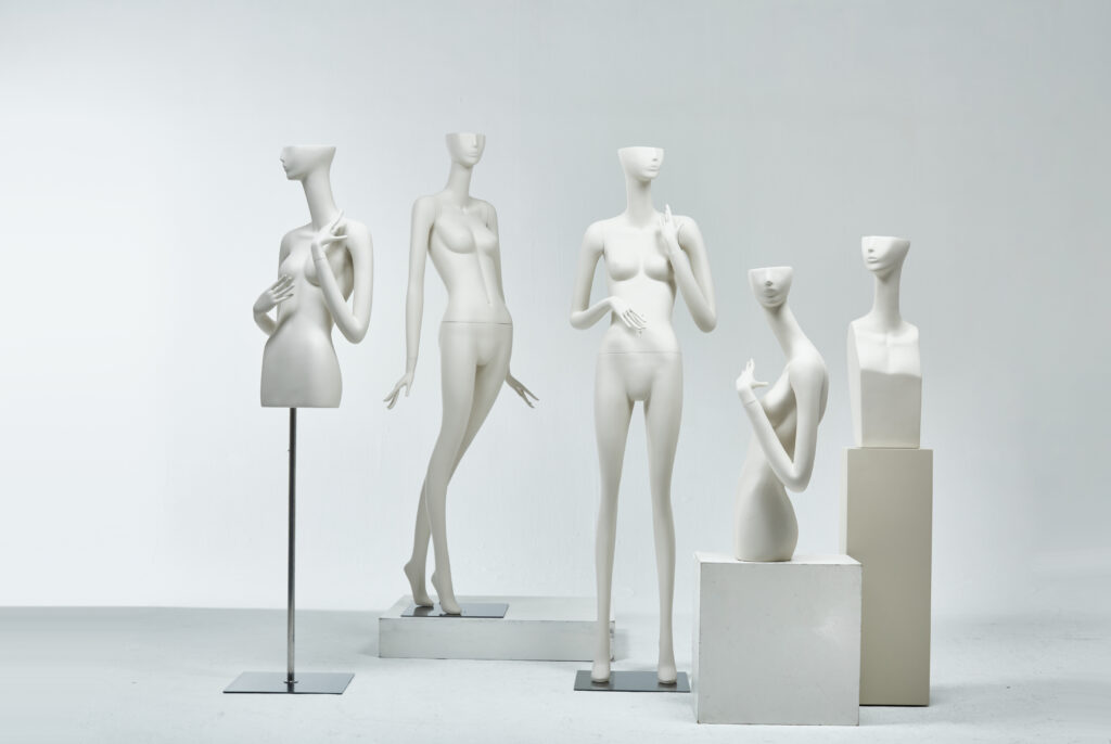 Mannequins for thin Asian body proportions