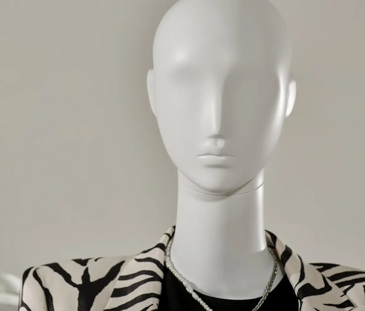 Zebra print mannequin popular body