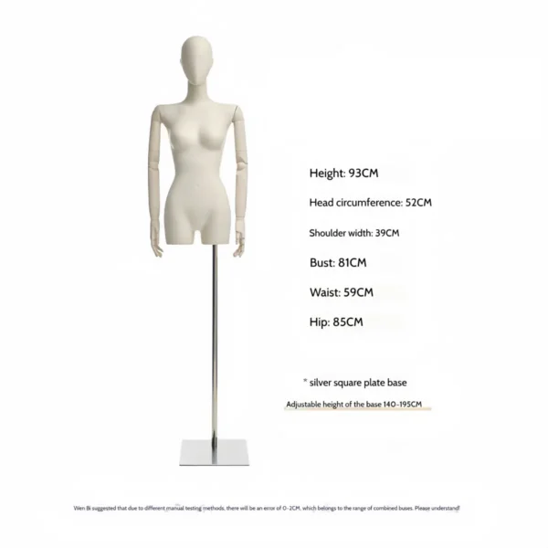 Adjustable Wooden Arm Female Mannequin Collection visual merchandising female and male clothes mannequin for sale in storefront window display Wholesale Bulk Factory - Morshopfitting