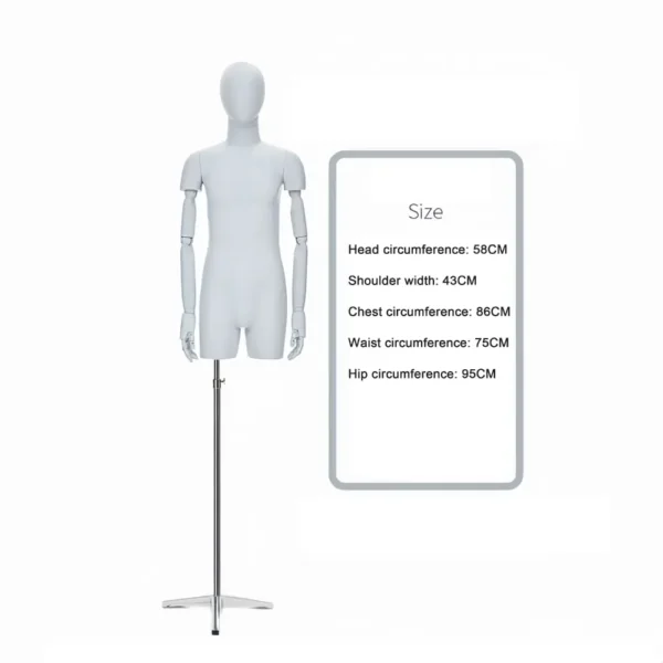 best adjustable dress mannequin with legs valet adjust form male dummy full body dress form torso stand for sale - Morshopfitting (7)