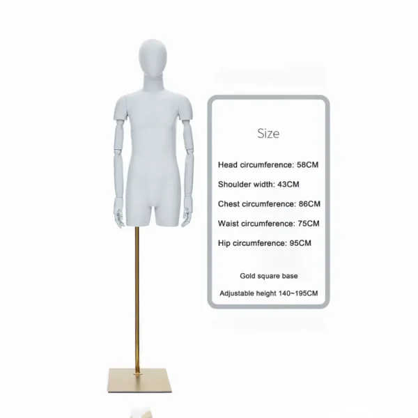 best adjustable dress mannequin with legs valet adjust form male dummy full body dress form torso stand for sale - Morshopfitting (7)