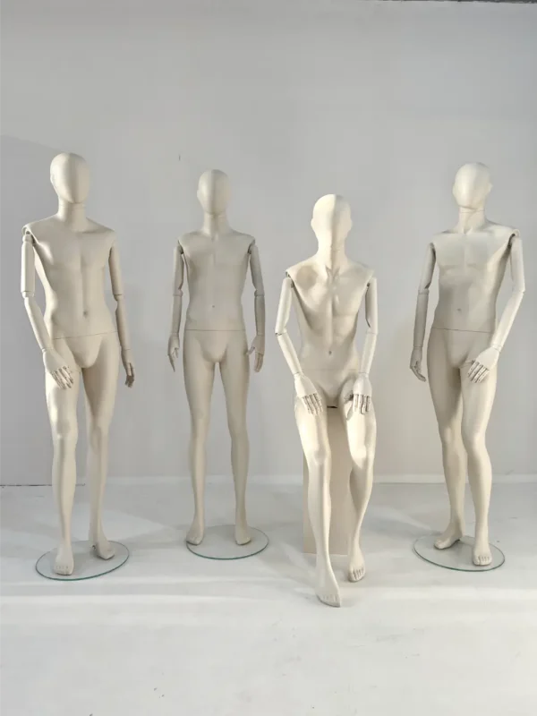 best adjustable beige dress mannequin with legs valet adjust form male dummy full body dress form torso stand for sale - Mannequin wholesale Richenmannequin (3)