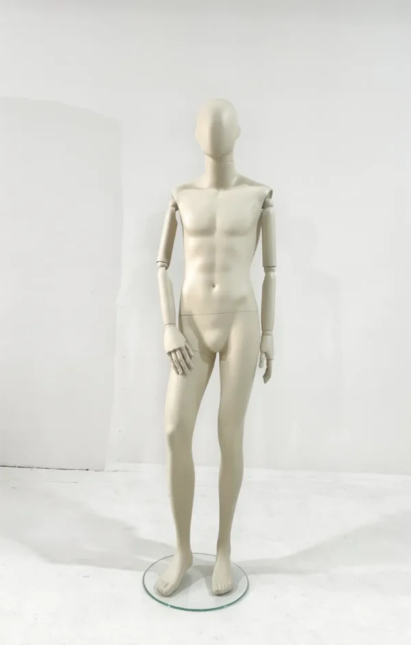 best adjustable beige dress mannequin with legs valet adjust form male dummy full body dress form torso stand for sale - Mannequin wholesale Richenmannequin (3)