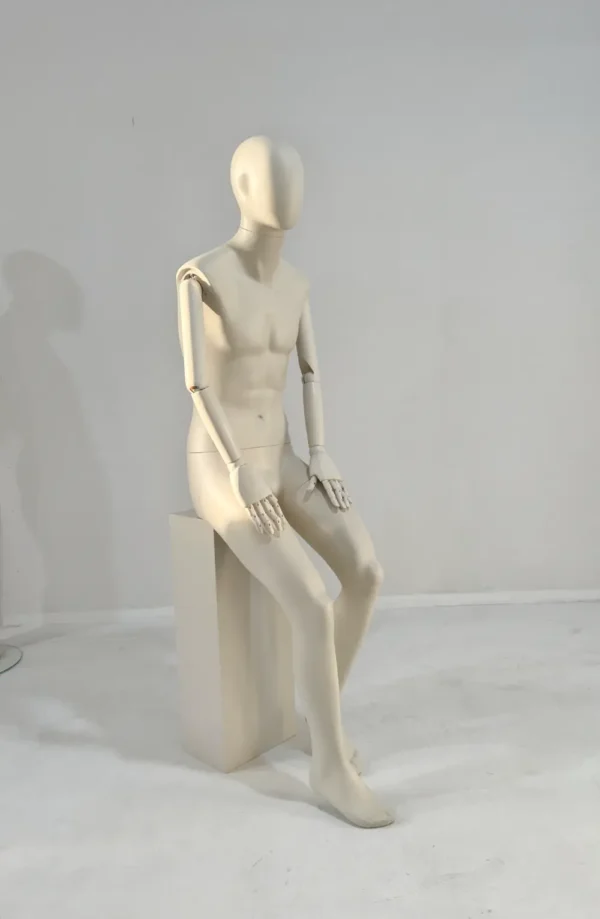 best adjustable beige dress mannequin with legs valet adjust form male dummy full body dress form torso stand for sale - Mannequin wholesale Richenmannequin (3)