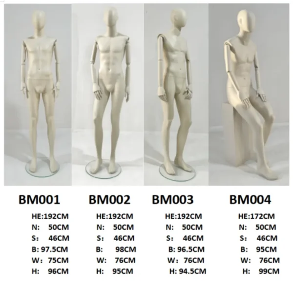 best adjustable beige dress mannequin with legs valet adjust form male dummy full body dress form torso stand for sale - Mannequin wholesale Richenmannequin (3)